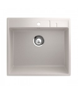 Chiuveta  compozit  EcoStone ES-15-331 alb-crem sifon inclus marmura 550 mm x 490 mm