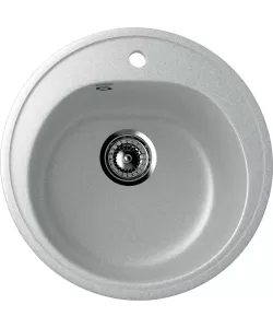 Chiuveta Rotunda Compozit Ulgran U-101-310, Gri, Sifon Complet Inclus Chiuveta Rotunda Compozit Ulgran U-101-310, Gri, Sifon Complet Inclus