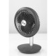 Ventilator portabil reincarcabil ZILAN ZLN-4000, Gri incarcare USB, Putere 5W, Diametru 18 cm, 4 viteze reglabil pe vertical