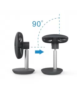 Ventilator portabil reincarcabil ZILAN ZLN-4000, Gri incarcare USB, Putere 5W, Diametru 18 cm, 4 viteze reglabil pe vertical Ventilator portabil reincarcabil ZILAN ZLN-4000, Gri incarcare USB, Putere 5W, Diametru 18 cm, 4 viteze reglabil pe vertical