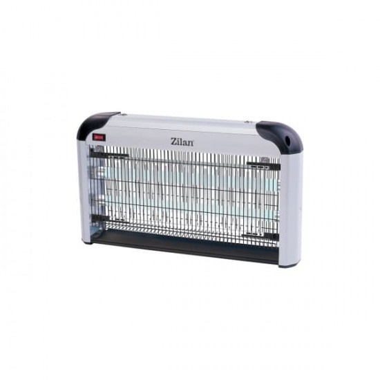 Aparat electric anti-insecte Zilan ZLN7071 Gri, doua lampi cu UV, buton de pornire si oprire