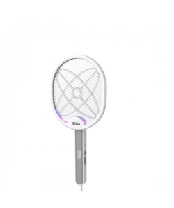 Paleta electrica anti-insecte, Zilan ZLN7088 Alba, 2800 Volti, lampa cu LED