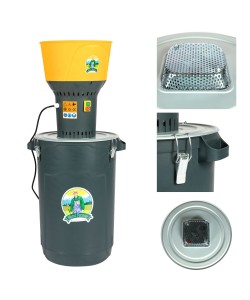 Moara electrica 1300W/19000 rpm cu galeata plastic 60L
