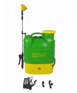 Pompa de stropit cu acumulator, PROCRAFT SE16L, Volum 16L, 12V/8AH, 3 tipuri de pulverizare Pompa de stropit cu acumulator, PROCRAFT SE16L, Volum 16L, 12V/8AH, 3 tipuri de pulverizare