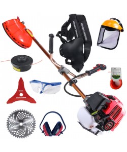 Motocoasa pe benzina Alfa 7* 7000 Professional,  8 Accesorii incluse, 12000RPM, 58CC,,7CP