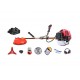 MOTOCOASA PE BENZINA ALFA 7* 7000 PROFESSIONAL, 8 ACCESORII INCLUSE, 12000RPM, 58CC, 7CP +  Cultivator