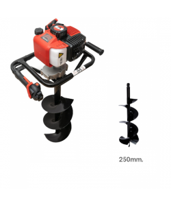 MOTOBURGHIU PE BENZINA, FOREZA PENTRU PAMANT, FACHMANN BY CAMPION, 6 CP, BURGHIU INCLUS 250MM