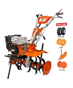 Motosapatoare RURIS 731K + roti cauciuc 5.00-8+rarita ajustabila+roti metalice 350 fara manicot+set contragreutati 10kg 8.5 CP Motosapatoare RURIS 731K + roti cauciuc 5.00-8+rarita ajustabila+roti metalice 350 fara manicot+set contragreutati 10kg 8.5 CP