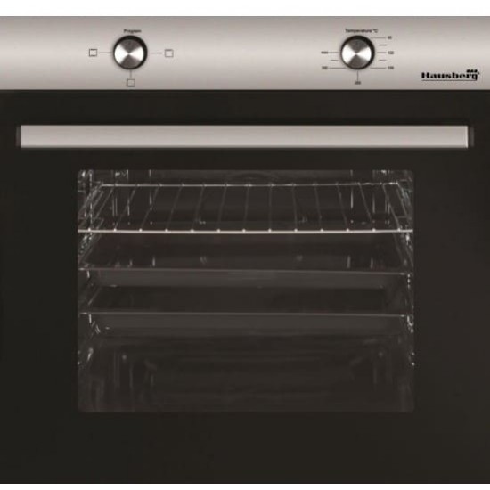 Pachet incorporabil Hausberg Cuptor electric HB-8051IN, Clasa A, 76L, 2000W, Negru/Inox Plita Incorporabila HB-555, 4 arzatoare, Gaz, Inox, Hota incorporabila telescopica HB-1285NG, Putere de absorbtie 420 m3/h, 2 motoare, 60 cm, Negru