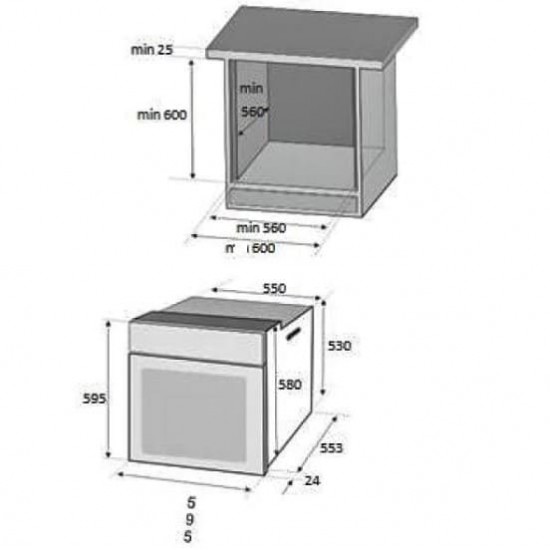 Pachet incorporabil Hausberg Cuptor electric HB-8051IN, Clasa A, 76L, 2000W, Negru/Inox Plita Incorporabila HB-555, 4 arzatoare, Gaz, Inox, Hota incorporabila telescopica HB-1285NG, Putere de absorbtie 420 m3/h, 2 motoare, 60 cm, Negru