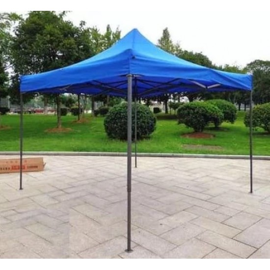 Cort Pavilion Pliabil 3x3m, Cadru Metal pentru Curte, Gradina, Evenimente, Albastru