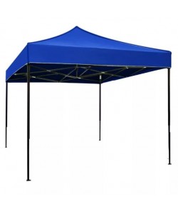 Cort Pavilion Pliabil 3x3m, Cadru Metal, Albastru pentru Curte, Gradina, Evenimente, 