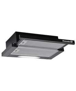 Pachet Incorporabil Cuptor electric Hausberg HB-8054, Clasa A, 71L, 2225W, Negru, Plita Incorporabila HB-555, 4 arzatoare, Gaz, Inox, Hota incorporabila telescopica HB-1285NG, Putere de absorbtie 420 m3/h, 2 motoare, 60 cm, Negru