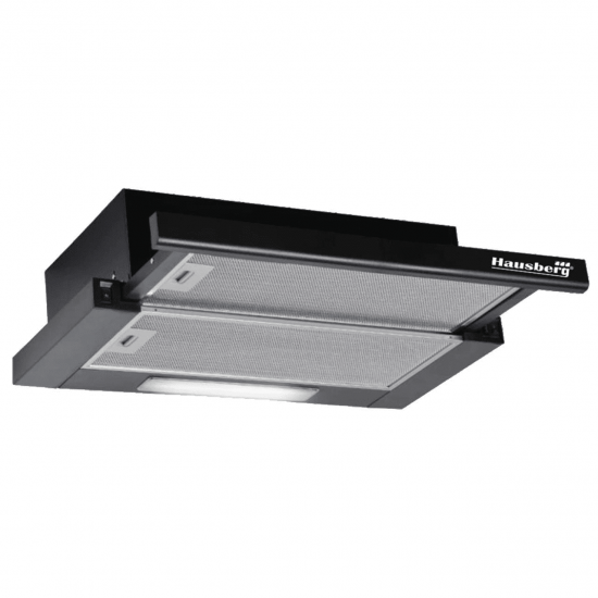 Pachet Incorporabil Cuptor electric Hausberg HB-8054, Clasa A, 71L, 2225W, Negru, Plita Incorporabila HB-555, 4 arzatoare, Gaz, Inox, Hota incorporabila telescopica HB-1285NG, Putere de absorbtie 420 m3/h, 2 motoare, 60 cm, Negru