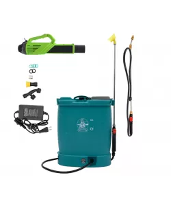 Set Pompa de stropit cu acumulator Pandora 12L + Atomizor + Set Lance telescopica stropit pomi 3m, vermorel Set Pompa de stropit cu acumulator Pandora 12L + Atomizor + Set Lance telescopica stropit pomi 3m, vermorel