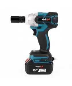 Set Pistol de impact si Flex Werkbull, 2 acumulatori 36V 8Ah, trusa, albastru Set Pistol de impact si Flex Werkbull, 2 acumulatori 36V 8Ah, trusa, albastru