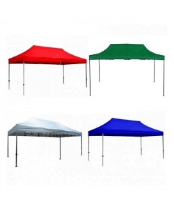 Cort pavilion pliabil  3 x 4,5 m, cadru metal