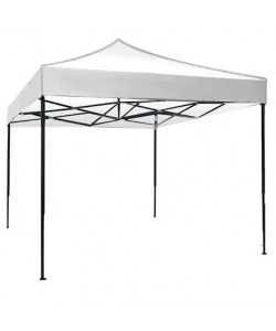 Cort Pavilion  Pliabil 3x3m , Cadru Metal, Alb pentru Curte, Gradina, Evenimente