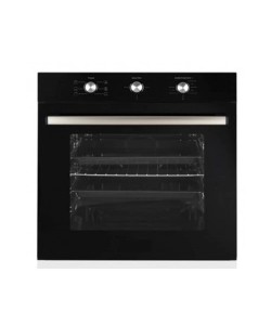 Cuptor incorporabil Hausberg HB-8053NG, Electric, Putere 2225 W, 71 l, 6 Functii, Ventilatie, Timer, Clasa A, Negru