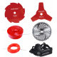 SET MOTOCOASA , MOTOR 4 TIMPI, URALMASH 7.5 CP 1200RPM 6 ACCESORII + 3 X CAP PRASITOARE + CULTIVATOR + DRUJBA