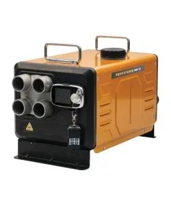 Incalzitor Diesel ROTOR RID-12, 12 kW, rezervor 5 L, 12V/24V/230V, 4 iesiri aer aluminiu, controler LCD, telecomanda, pentru auto, garaj, camping si cabana