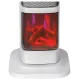 Semineu Electric Digital HAUSBERG HB-8219AB, 2000W, efect de flacara 3D, incalzire ceramica PTC, Telecomanda, Afisaj LED
