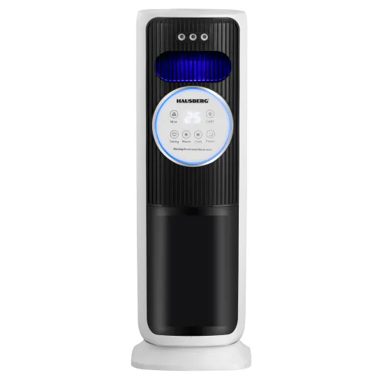Radiator digital tip turn, cu ventilatie si efect de flacara, Hausberg HB-8233NG