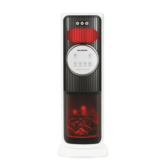 Radiator digital tip turn, cu ventilatie si efect de flacara, Hausberg HB-8233NG