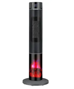 Semineu Electric Digital Tip Turn HAUSBERG HB-8228NG, 2000W, efect de flacara, protectie la rasturnare, termostat, telecomanda
