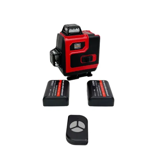 Kit Nivelă Laser 360° German Meister, Laser Verde 4×360°, Trepied + Ochelari + Accesorii, Model Profesional