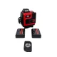 Kit Nivelă Laser 360° German Meister, Laser Verde 4×360°, Trepied + Ochelari + Accesorii, Model Profesional