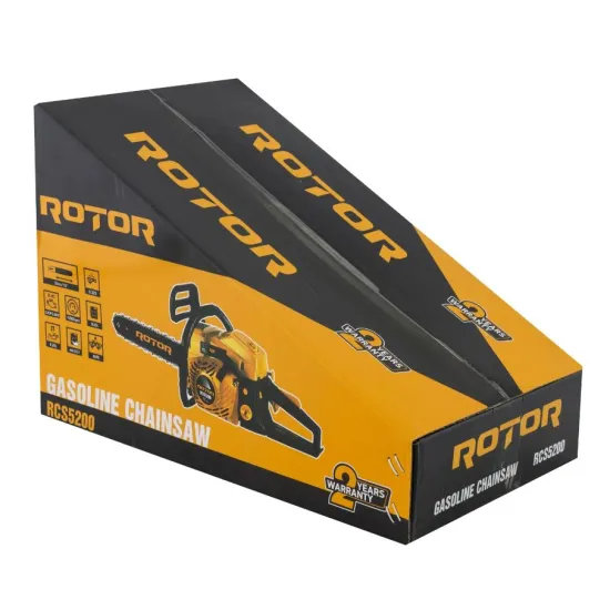 Drujba de mana pentru astereala pe benzina Rotor , 2 kw-3,9CP, 10500 rot/min, Ungere Lant Automata