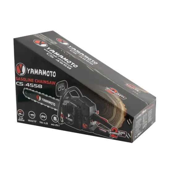 Drujbă pe benzină YAMAMOTO CS-4558 4.8 kW / 4 CP, 58 cm³, 3400 rot/min