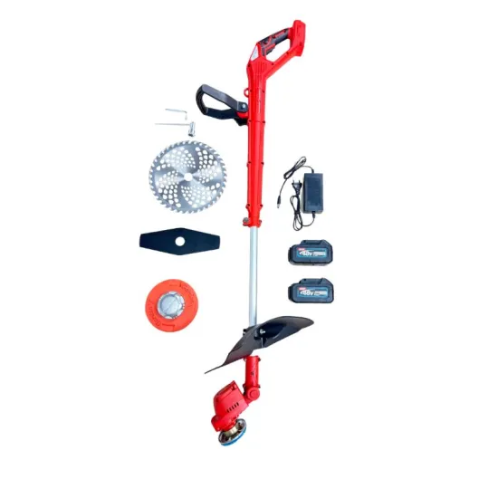 Motocoasă electrică German Meister, 2 acumulatori 48V 8Ah, disc 230 mm, 13000 RPM Rosie