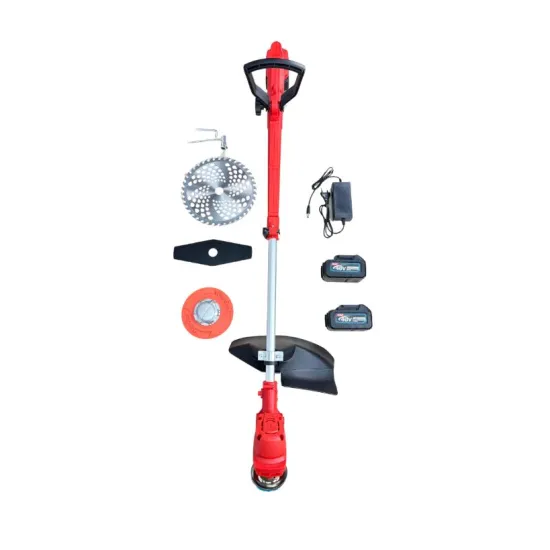 Motocoasă electrică German Meister, 2 acumulatori 48V 8Ah, disc 230 mm, 13000 RPM Rosie