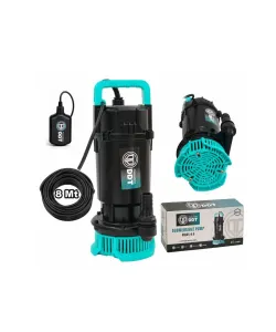 Pompa submersibila apa curata DDT cu plutitor WQDS-0.6 – 0.75HP, 220V, debit 3 m³/h, bobinaj cupru masiv, refulare 25m 