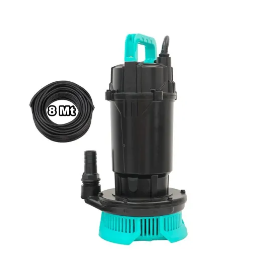 Pompa submersibila apa curata DDT cu plutitor WQDS-0.6 – 0.75HP, 220V, debit 3 m³/h, bobinaj cupru masiv, refulare 25m