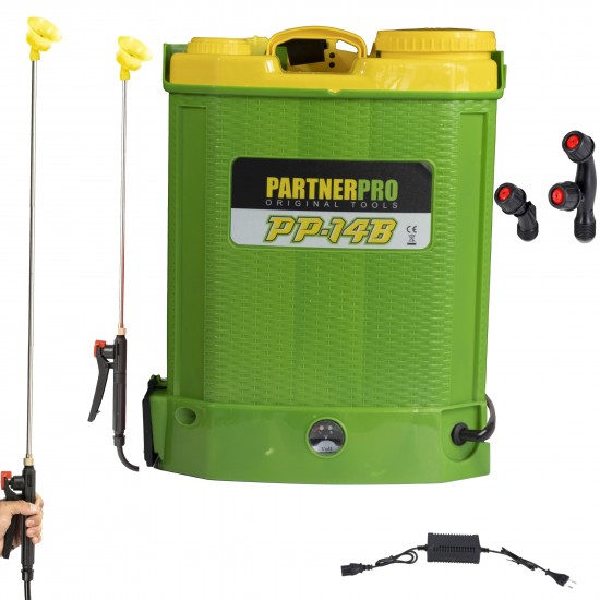 Pompa de stropit cu acumulator PARTNER PRO PP14B, 14L