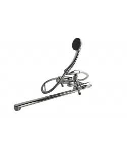 Baterie baie chrome, silumin, cartus ceramic, monocomanda, FLEKO FZBB-535  Baterie baie chrome, silumin, cartus ceramic, monocomanda, FLEKO FZBB-535