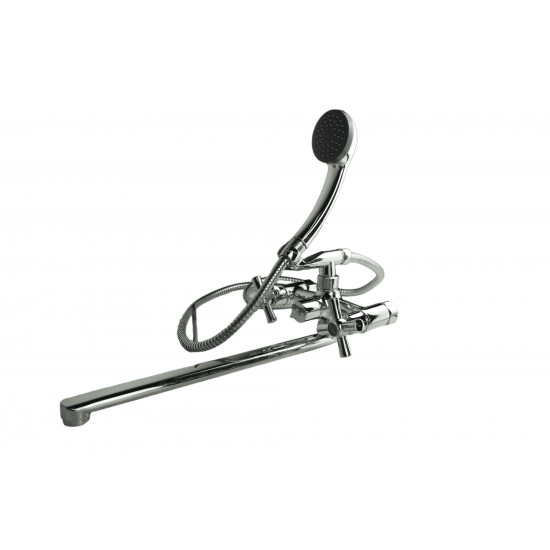 Baterie baie chrome, silumin, cartus ceramic, monocomanda, FLEKO FZBB-535