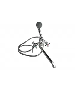 Baterie baie chrome, silumin, cartus ceramic, monocomanda, FLEKO FZBB-535  Baterie baie chrome, silumin, cartus ceramic, monocomanda, FLEKO FZBB-535