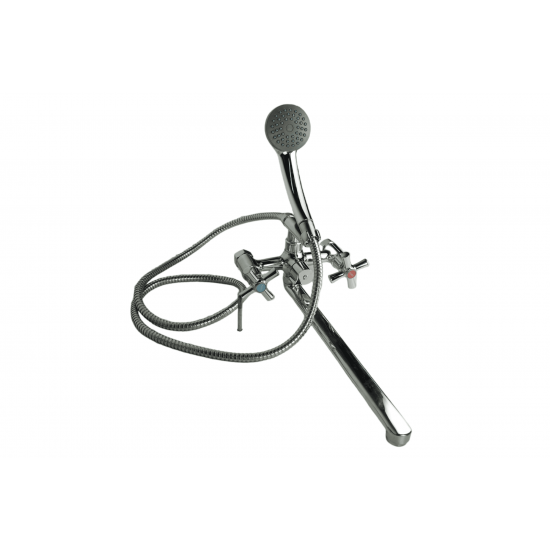 Baterie baie chrome, silumin, cartus ceramic, monocomanda, FLEKO FZBB-535