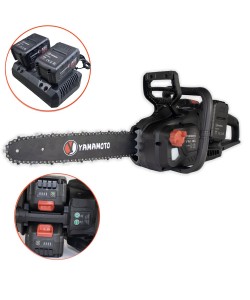Fierastrau electric YAMAMOTO YM.116 cu lant, 2 acumulatori 20 V, 4,0 Ah , motor Brushless Fierastrau electric YAMAMOTO YM.116 cu lant, 2 acumulatori 20 V, 4,0 Ah , motor Brushless