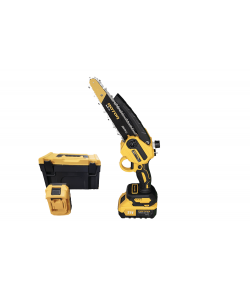 Mini ferastrau ROTOR RMC218 cu acumulator 21V, 4Ah, lama 20 cm, 4500 rpm, sistem de ungere