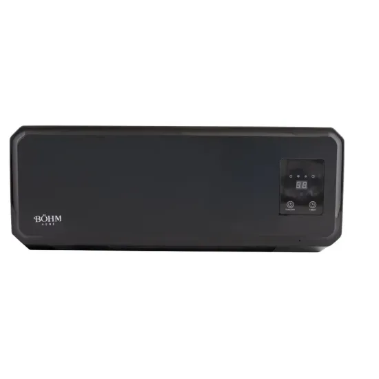 Aeroterma de perete cu display si telecomanda BÖHM BH2000BL, 20–25 m², 1000W-2000W