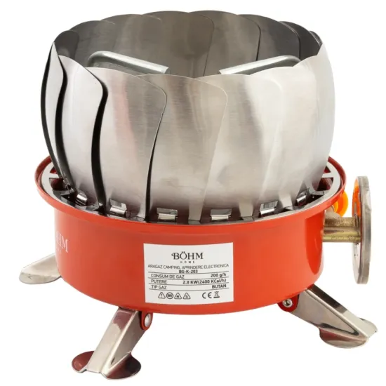 Arzator portabil rezistent la vant BOHM BG-K-203 Propan/butan