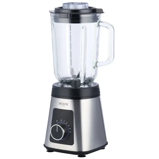 Blender de masa BÖHM Home BTBG80S15, 800 W, 1,5 L, 5 viteze + Pulse, 6 lame