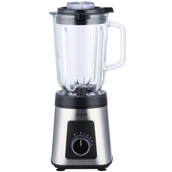 Blender de masa BÖHM Home BTBG80S15, 800 W, 1,5 L, 5 viteze + Pulse, 6 lame
