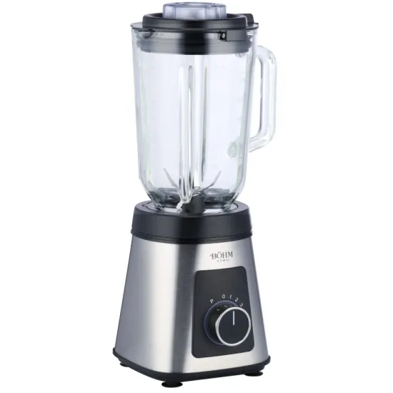 Blender de masa BÖHM Home BTBG80S15, 800 W, 1,5 L, 5 viteze + Pulse, 6 lame