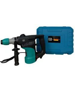 Ciocan Rotopercutor German Meister 32C, SDS Plus, 1500W, 3 Funcții, Mandrină 32 mm, Mâner Auxiliar, 5 Accesorii, Valiză Transport